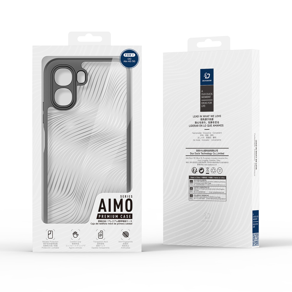 Защитный прозрачный чехол для смартфона OPPO A6x 4G и 5G, серия Aimo Series от Dux Ducis
