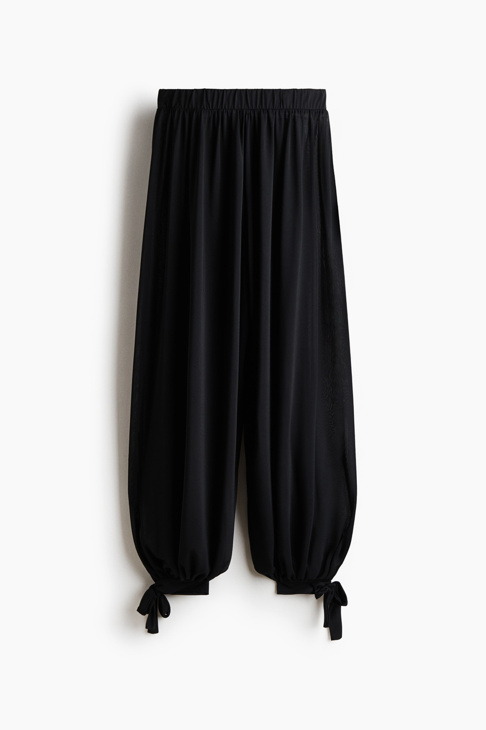 Брюки-баллоны с завязками — Чёрный — H&M 1338378