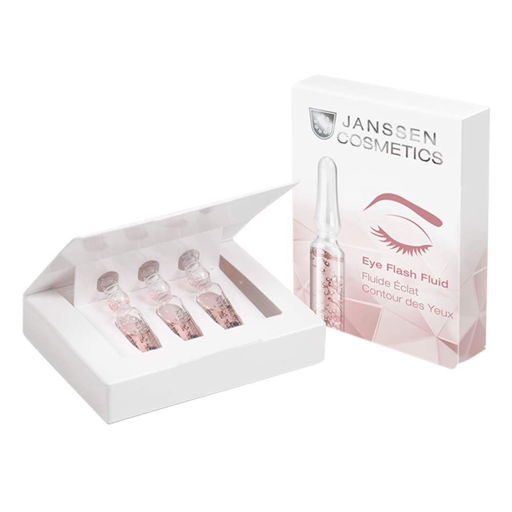JANSSEN COSMETICS Увлажняющая и восстанавливающая сыворотка в ампулах для контура глаз | Eye Flash Fluid 7х1,5 ml