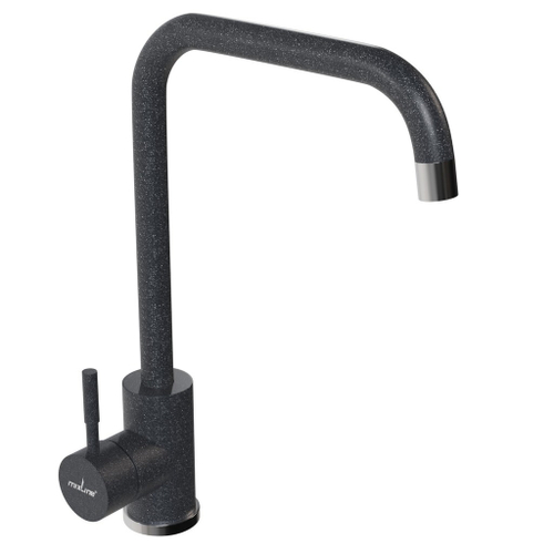 Смеситель для кухни 35к MIXLINE МЛ-ГС12 (ML-GS12) (309) темно-серый высок. излив