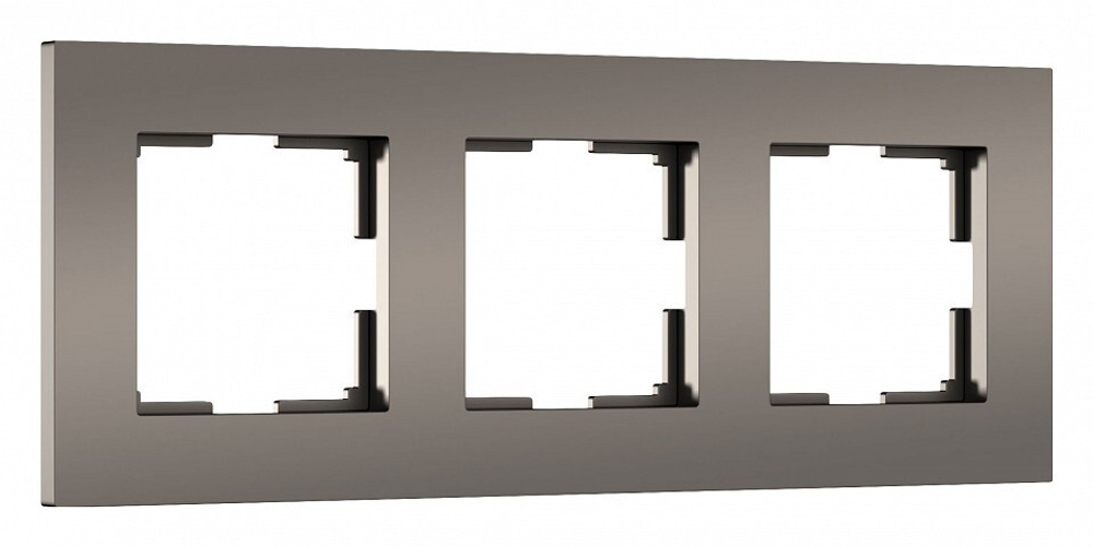 Рамка на 3 поста Werkel Slab (бронза софт) W0032963
