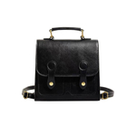 MARKANGARO PU Small Square Bag, Handbag, Backpack Medium Women"s Black/Coffee