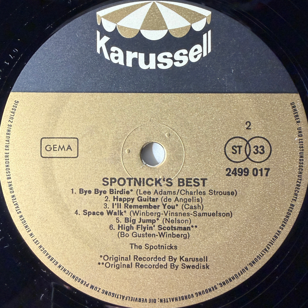The Spotnicks ‎– Spotnick's Best (Германия 1971г.)
