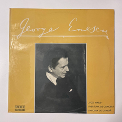 Винтажная виниловая пластинка LP Джордже Энеску, George Enescu, Ion Baciu Vox Maris Uvertura De Concert Simfonia De Camera (Румыния 1978)