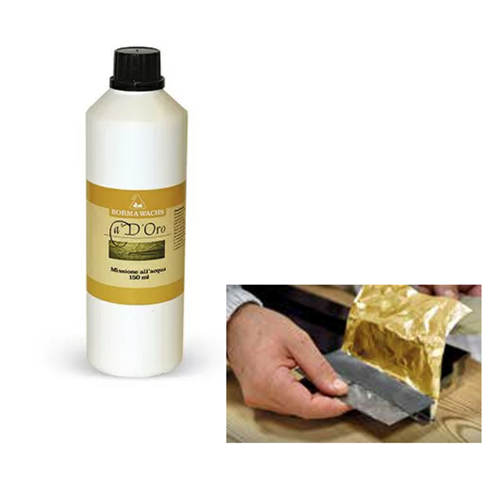 Клей водный для потали Borma WATERBASED GOLDSIZE 1 л для внутренних работ CDO6803