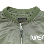 Бомбер Alpha Industries L-2B Hooded NASA II Sage Green (Зеленый)