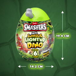 Динозавр Смешерс в Яйце - Трицератопс. Игровой набор для творчества с тестом для лепки и формочками. ZURU Smashers Junior Dino Dig Small Egg. Дино игрушки для малышей, мальчиков и девочек, 74116