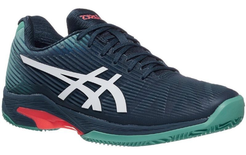 Мужские кроссовки теннисные Asics Solution Speed FF Clay - mako blue/white