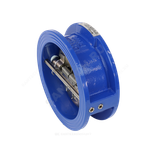 Клапан обратный чугун 2/створ 3050 Ду 100 Ру16 Тмакс=120 оС межфл створки чугун+EPDM Benarmo
