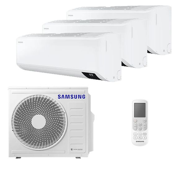 Мультисплит система на 3 комнаты Samsung AJ020TNTDKH/EA x 3 / AJ068TXJ3KH/EA