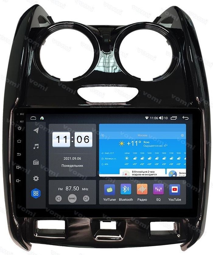 Магнитола для Renault Duster 2015-2020, Lada Largus 2021+ - AK596R9-MTK-LTE Android 10, SIM-слот