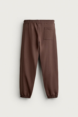 ZARA БАЗОВЫЕ СПОРТИВНЫЕ БРЮКИ, КОРИЧНЕВЫЙ