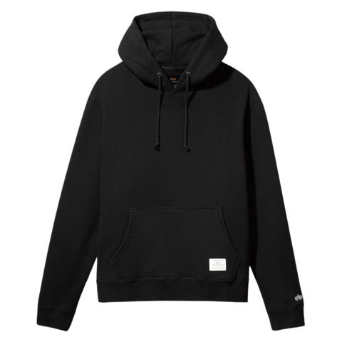 Толстовка Alpha Industries Essential Hoodie Black (Черный)