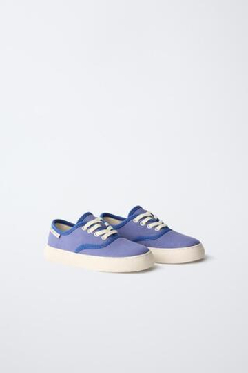 ZARA - FRUIT OF THE LOOM™ ТЕКСТИЛЬНЫЕ КЕДЫ, СИНИЙ