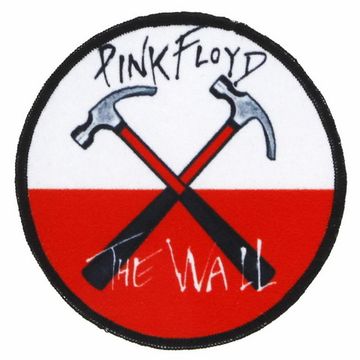 Нашивка Pink Floyd The Wall молотки круглая (020)