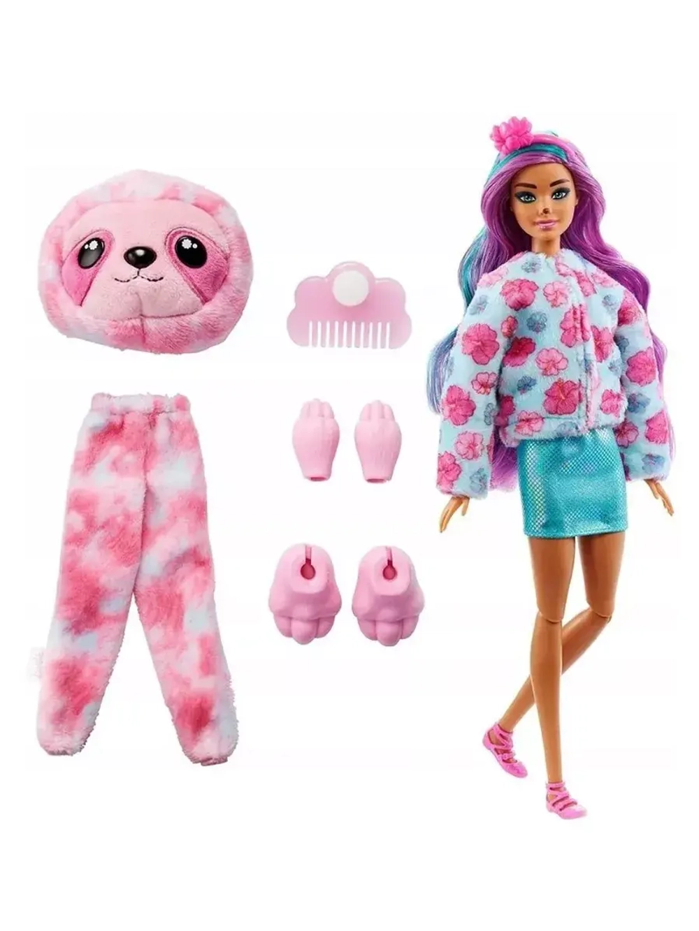 Кукла Барби Cutie Reveal Ленивец HJL59