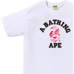 A Bathing Ape Bathing Ape Ss26 Футболка белый розовый