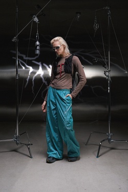 Брюки Monterest Low‑Rise Loose‑Fit Pants "Lake Blue" Women’s