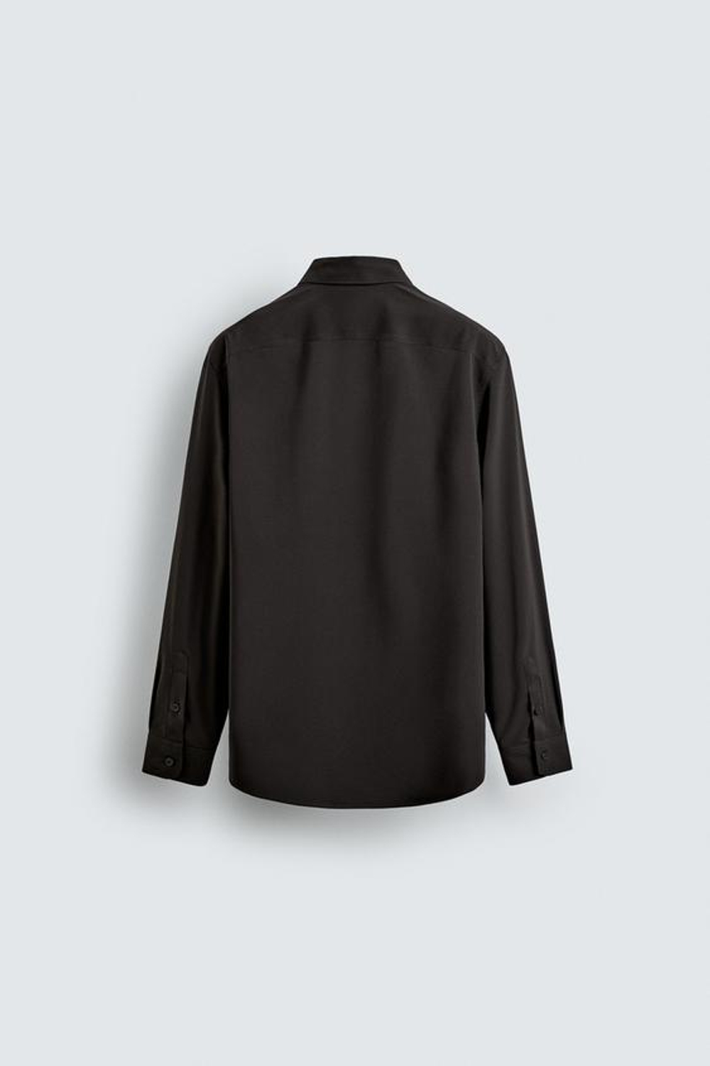 ZARA РУБАШКА ИЗ ЭЛАСТИЧНОЙ ТКАНИ, КОРИЧНЕВЫЙ