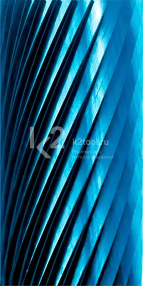 Борфреза твердосплавная Karnasch форма C, 2,5х11х3х38 мм, насечка HP-2, покрытие Blue-Tec, арт. 11.5020-022
