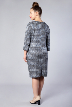 Платье женское 2715АПВ, клетка