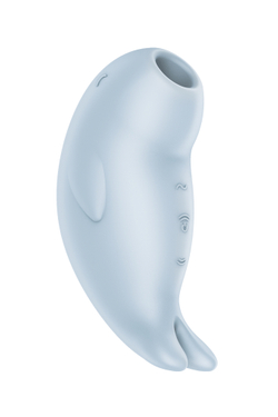 Вакуумный стимулятор клитора Satisfyer Seal You Soon, силикон, голубой