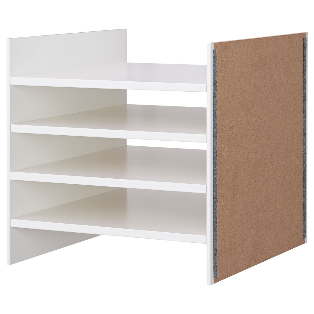 IKEA KALLAX  (ИКЕА КАЛЛАКС)  -  Вставка с 4 полками - белая 33x33 см
