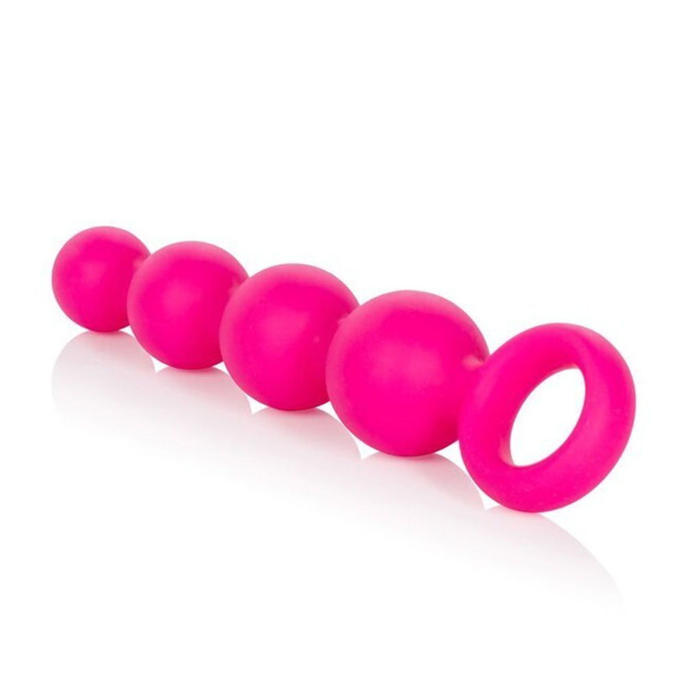 Анальная ёлочка Booty Beads (Цвет: розовый)