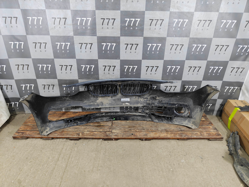 Бампер передний + решетка радиатора BMW 3-Series (F30) 15-20 Б/У Оригинал 51117445093