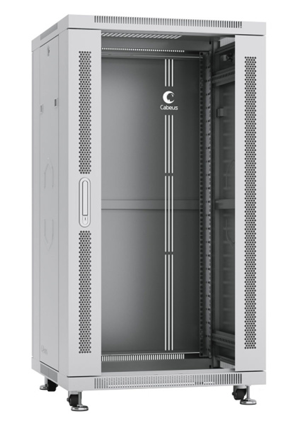Шкаф напольный 19", 22U Cabeus SH-05C-22U60/80