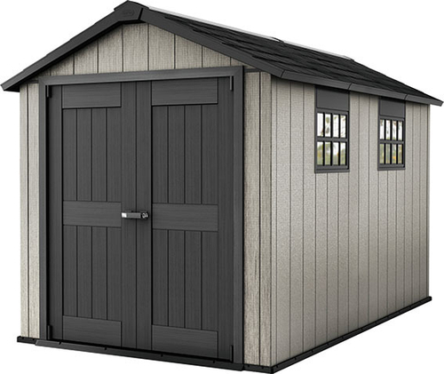 Пластиковый сарай Keter Oakland 7511, серый (размеры 210 х 342 см)