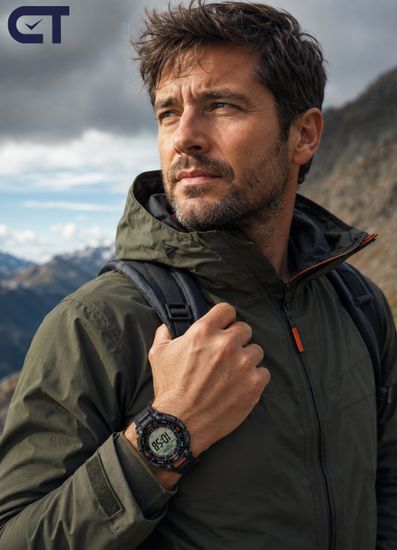 CASIO PRG-340-1DR PRO TREK мужские наручные часы — солнечная PRO TREK с Triple Sensor и Duplex LCD
