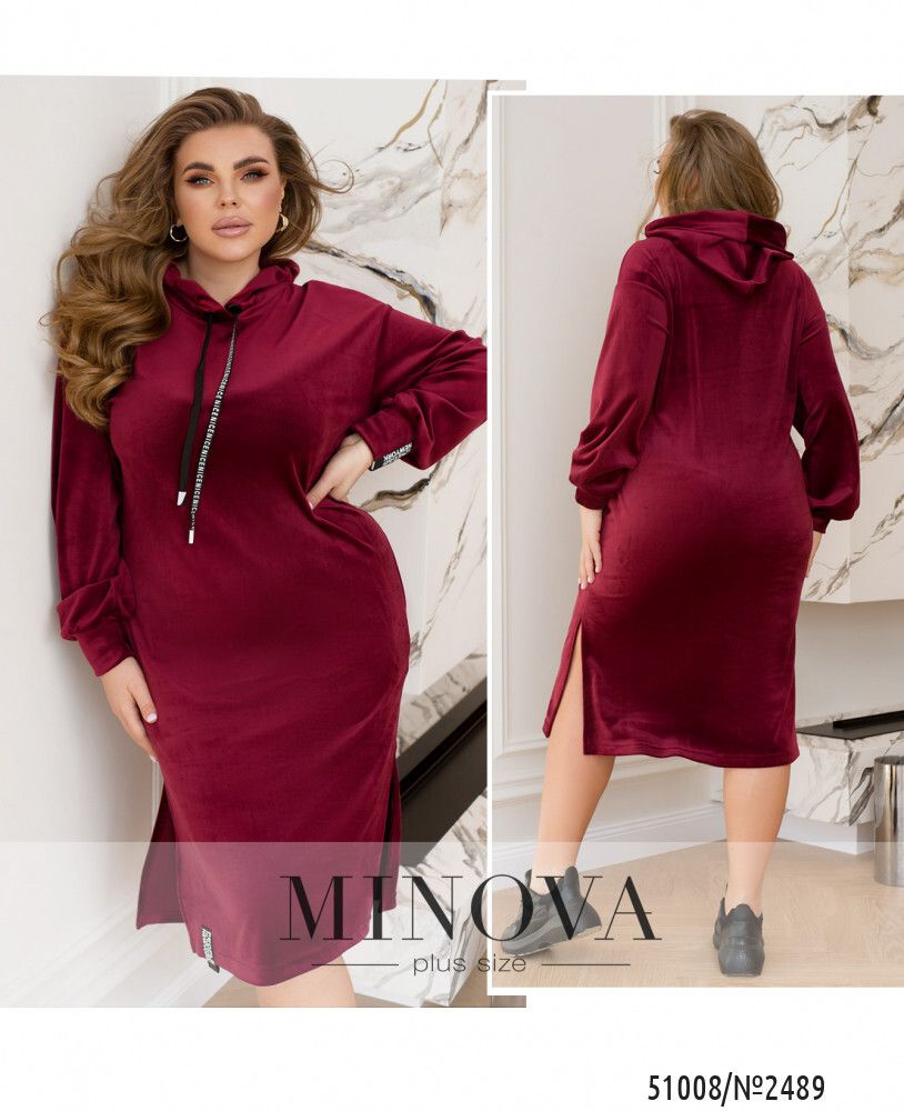 Платье 2489-бордо Minova Платье 2489-бордо Minova