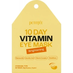 Petitfee 10Day Vitamin Eye Mask Brightening, 20ea, Гидрогелевые осветляющие патчи для глаз