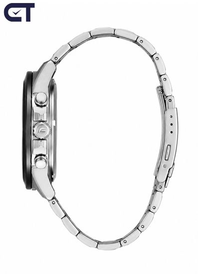 CASIO EFV-540D-1AVUDF EDIFICE мужские наручные часы — спортивный хронограф с чёрным циферблатом и цветными акцентами
