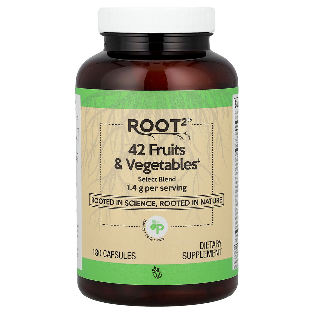 Vitacost, Root2®, 42 фрукта и овоща, 180 капсул
