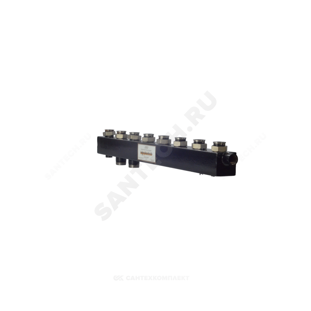 Коллектор котельной сталь до 90 кВт 1 1/2" ВР на 3 контура 1 1/2" нак/г м/о 125мм Стандарт КК-40F ASKON 40F/125/40/3