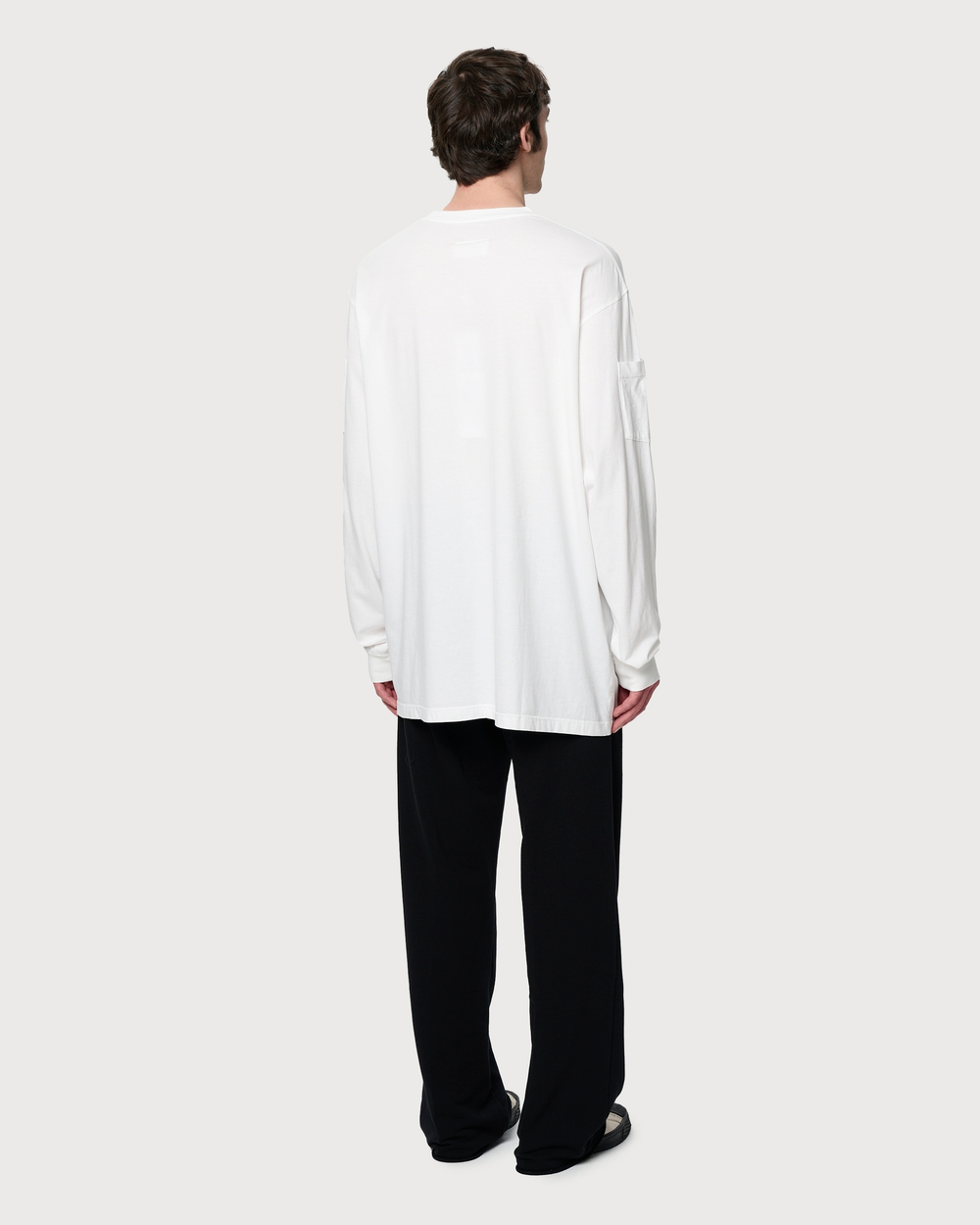 MM6 MAISON MARGIELA ЛОНГСЛИВ С КАРМАНАМИ МУЖСКОЙ БЕЛЫЙ