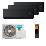 Мульти сплит-система Hisense на 3 комнаты (25+25+25 кв.м.) VIBE PRO CARBON