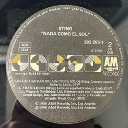 Винтажная виниловая пластинка LP Sting, Nada Como El Sol (Selecciones Especiales En Espanol Y Portugues) (Испания 1988)