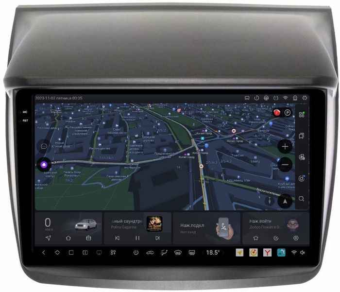Магнитола для Mitsubishi L200, Pajero Sport 2006-2016 - Kuberg DUDU7 OL-9635 QLed+2K, Android 13, Быстрейшая, UIS7870 (DUDU7), CarPlay, SIM-слот