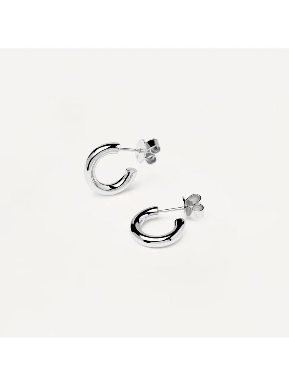 Серьги Mini Cloud Серебро 925 пробы покрытое родием