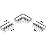 RL 06301 corner connector BK Reluce Technical