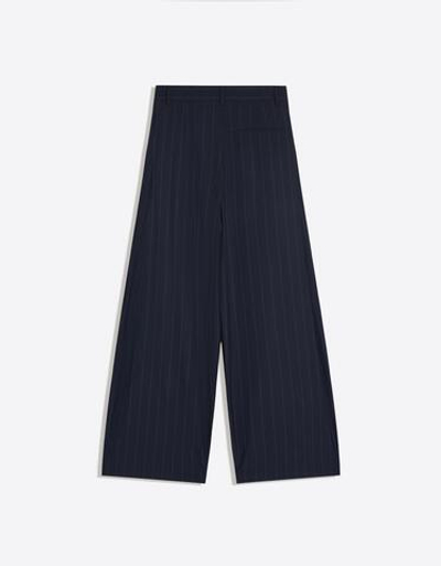 Мужские брюки super baggy fit в тонкую полоску с вытачками - BERSHKA