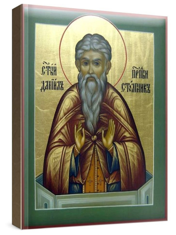Даниил Столпник (рукописная икона)