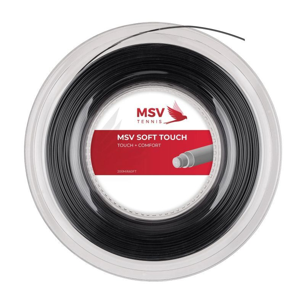 Теннисные струны MSV Soft Touch (200 m) - черный