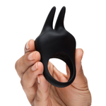 Черное эрекционное виброкольцо 3,2см с кроликом Fifty Shades of Grey Sensation Vibrating Rabbit Love Ring