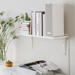 IKEA BURHULT  (ИКЕА БУРХУЛТ)  -  / SIBBHULT Полка настенная - белый/белый 59x20 см