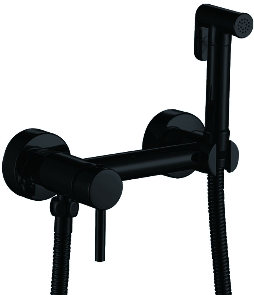 Смеситель с гигиеническим душем HAIBA HB5510-7 черный