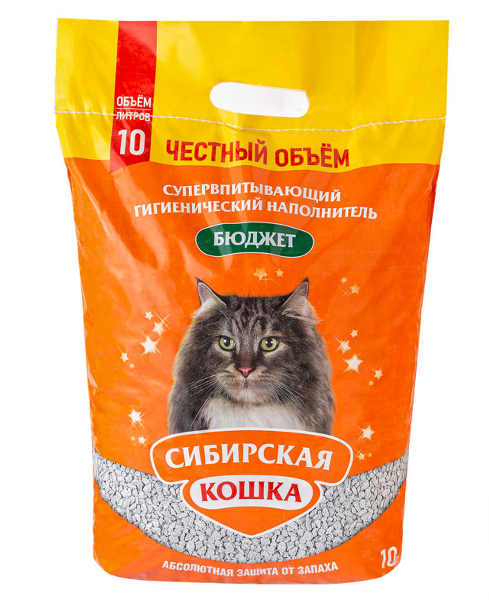 Наполнитель Сибирская Кошка Бюджет впитывающий для кошек 5 л
